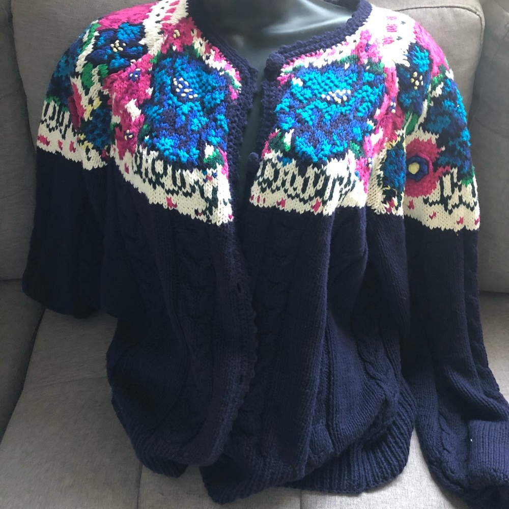 Vintage Lilly Pulitzer floral sweater
